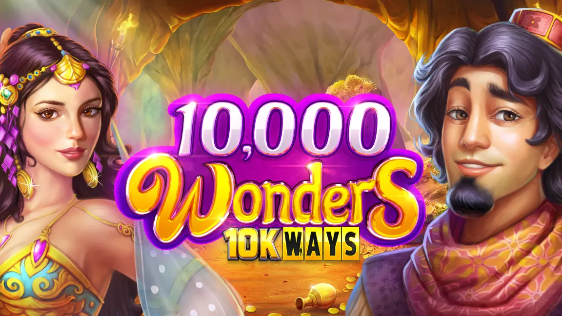 The promotional header for 10000 Wonders 10K Ways, an online slot game on Betty.ca.