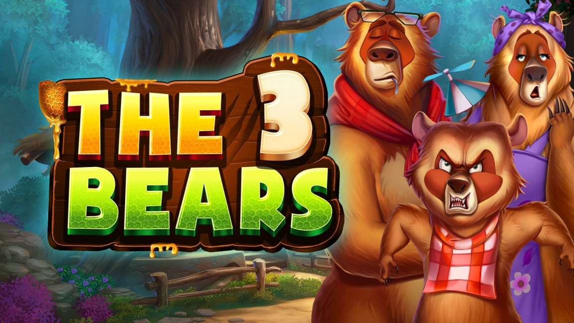 The promotional header for 3 Bears, an online slot game on Betty.ca.