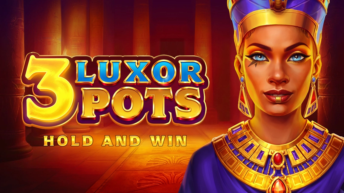 The promotional header for 3 Luxor Pots: Hold and Win, an online slot game on Betty.ca.