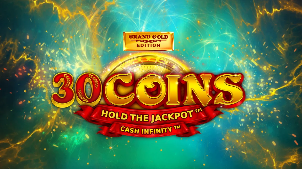 The promotional header for 30 Coins™ Grand Gold Edition, an online slot game on Betty.ca.