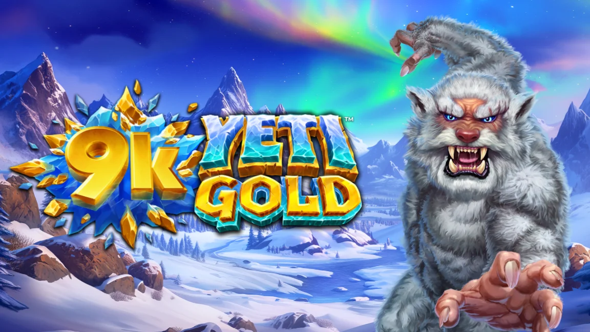The promotional header for 9K Yeti Gold, an online slot game on Betty.ca.