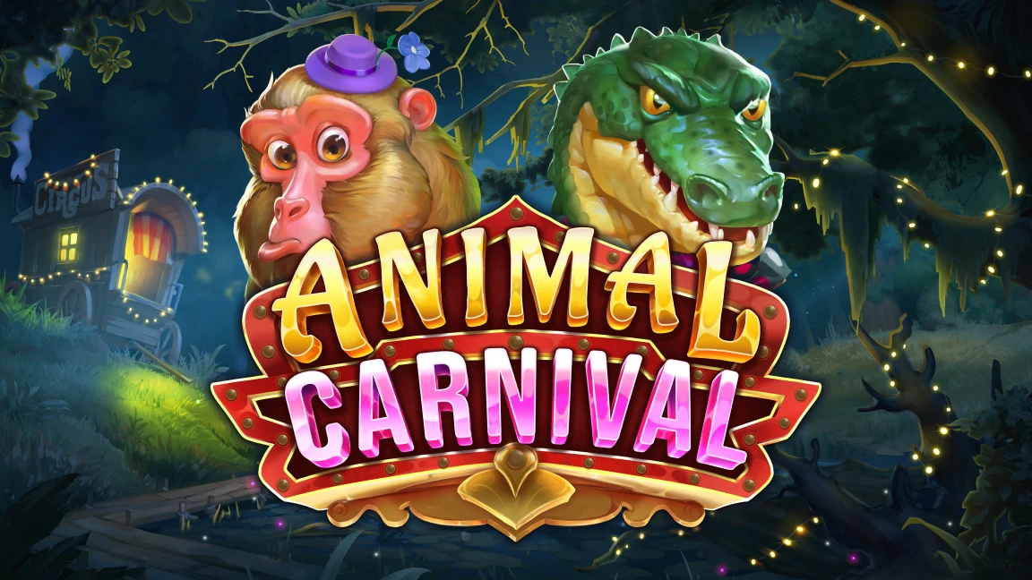 The promotional header for Animal Carnival, an online slot game on Betty.ca.