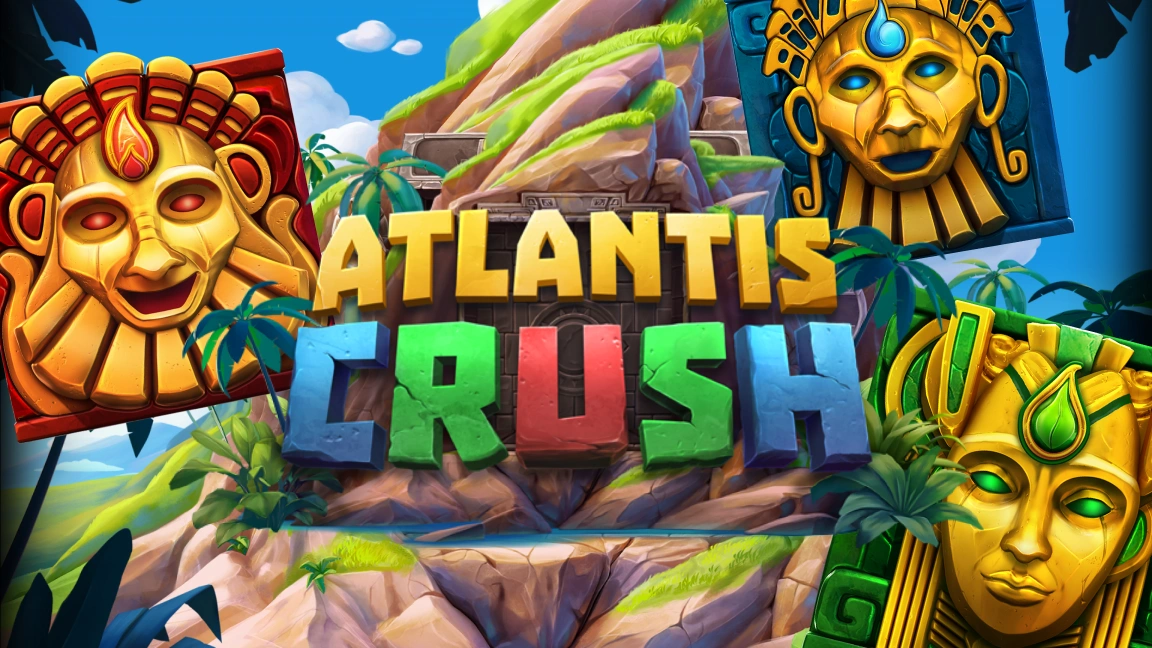 The promotional header for Atlantis Crush, an online slot game on Betty.ca.