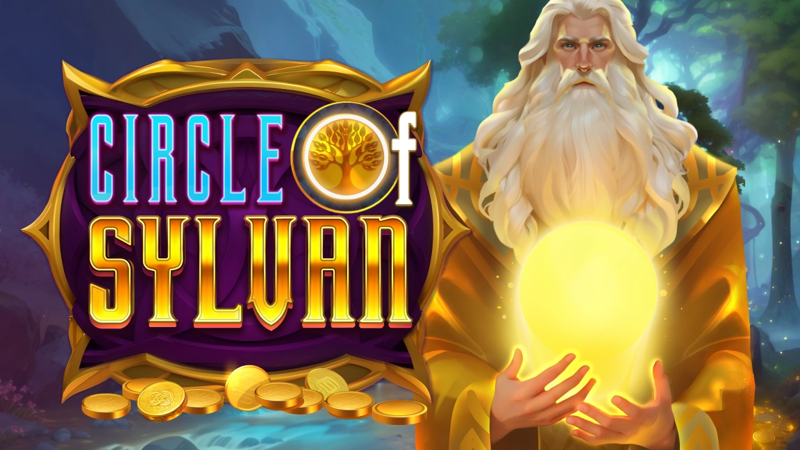 The promotional header for Circle of Sylvan, an online slot game on Betty.ca.