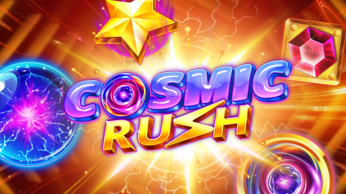 The promotional header for Cosmic Rush, an online slot game on Betty.ca.