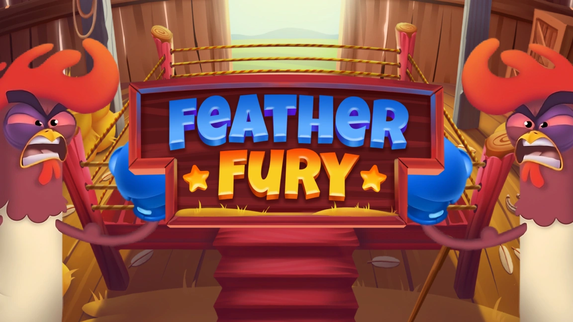 The promotional header for Feather Fury, an online slot game on Betty.ca.