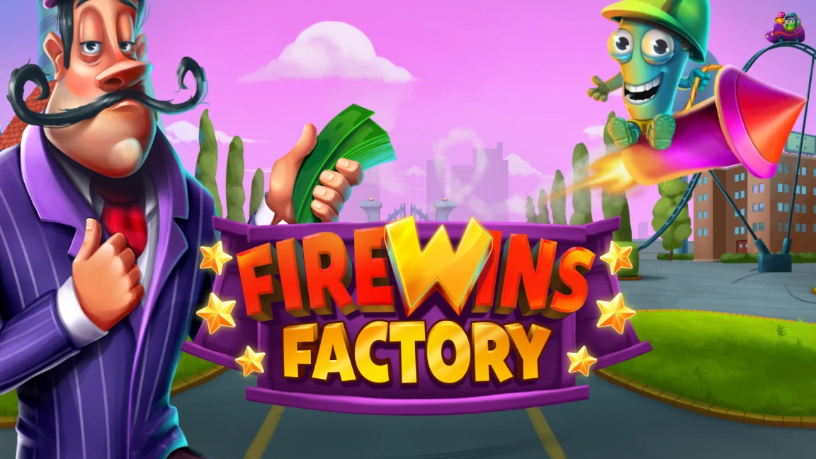 The promotional header for Firewins Factory, an online slot game on Betty.ca.