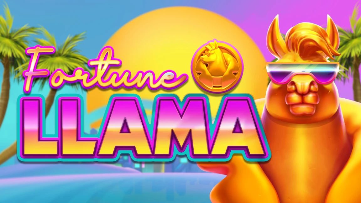 The promotional header for Fortune Llama, an online slot game on Betty.ca.