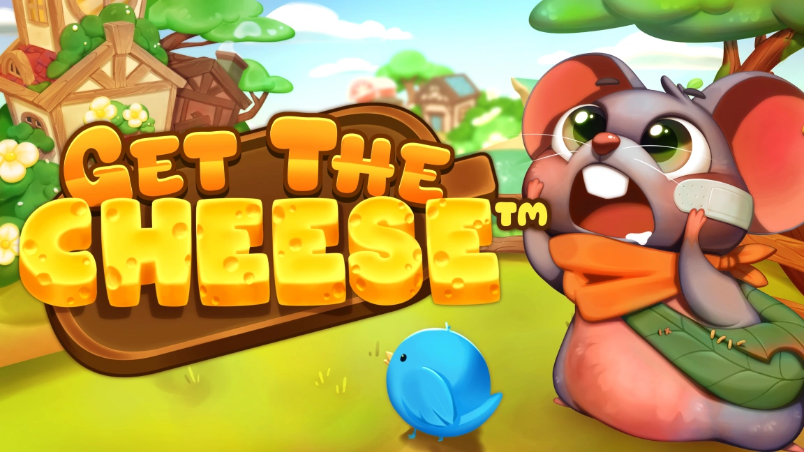 The promotional header for Get the Cheese, an online slot game on Betty.ca.