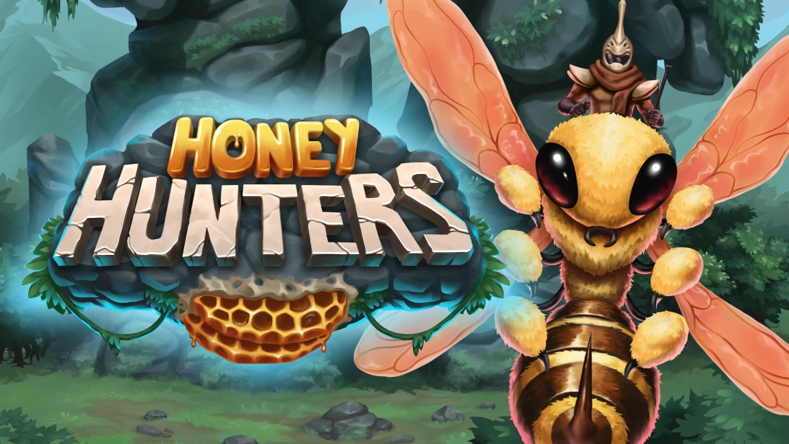 The promotional header for Honey Hunters, an online slot game on Betty.ca.