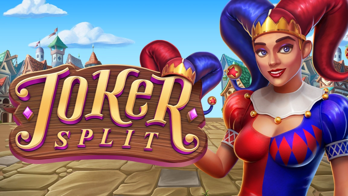 The promotional header for Joker Split, an online slot game on Betty.ca.