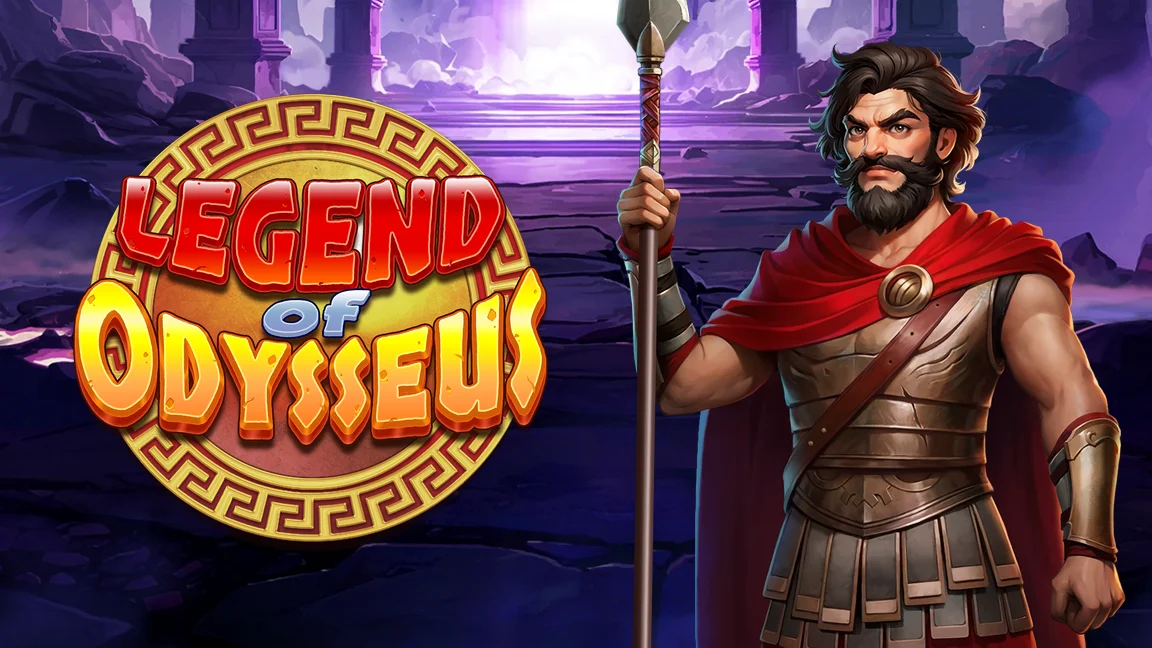 The promotional header for Legend of Odysseus, an online slot game on Betty.ca.