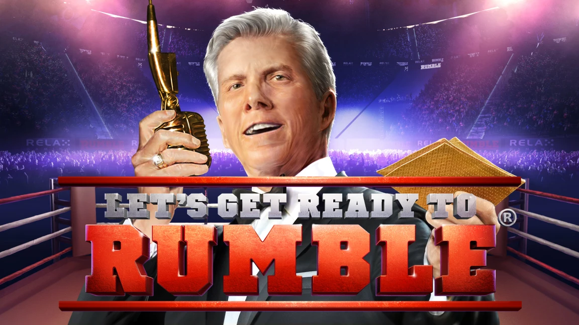 The promotional header for Let's get ready to Rumble, an online slot game on Betty.ca.