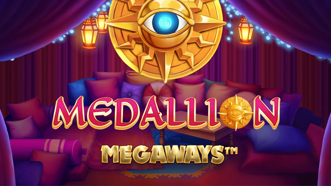 The promotional header for Medallion Megaways, an online slot game on Betty.ca.