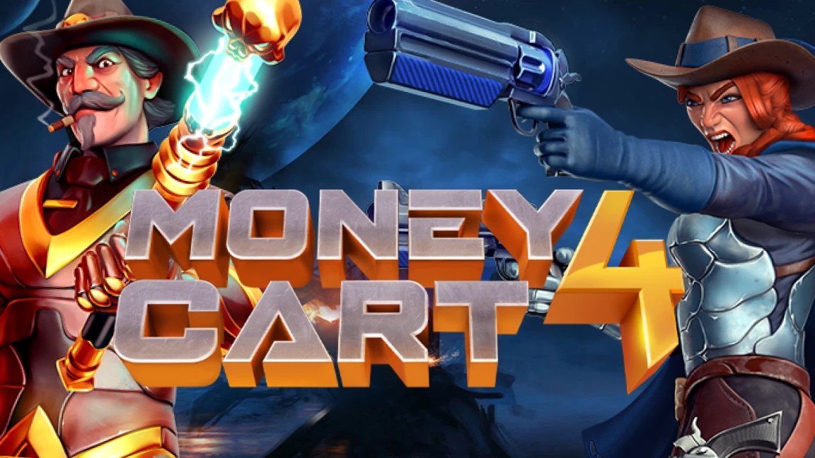 The promotional header for Money Cart 4, an online slot game on Betty.ca.