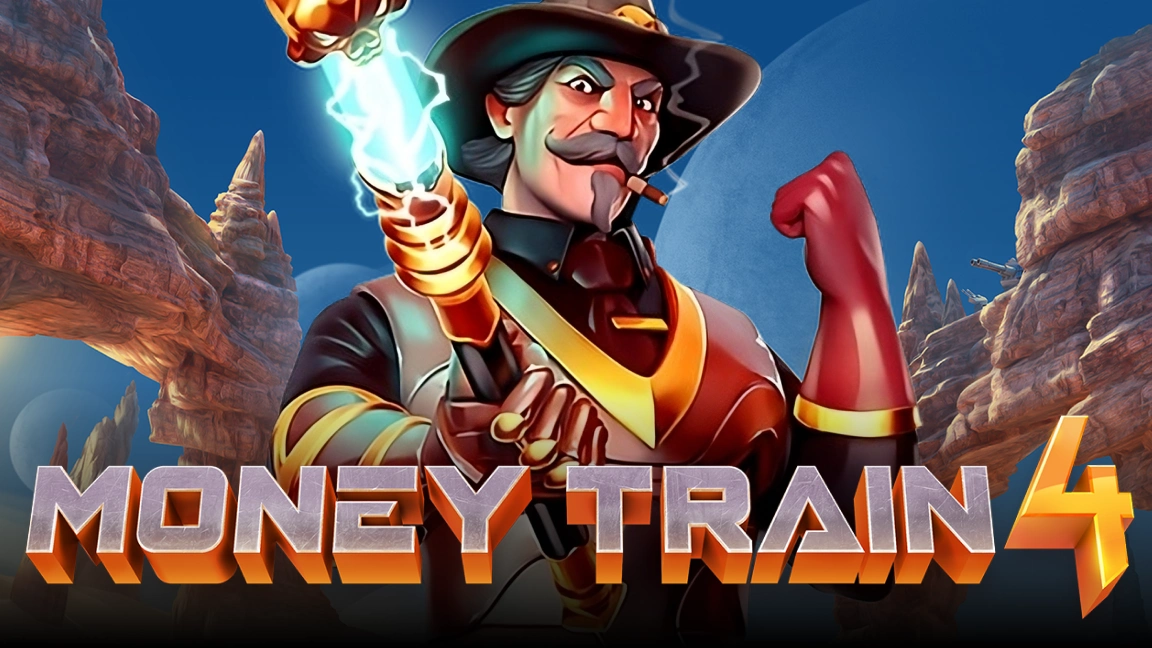 The promotional header for Money Train 4, an online slot game on Betty.ca.