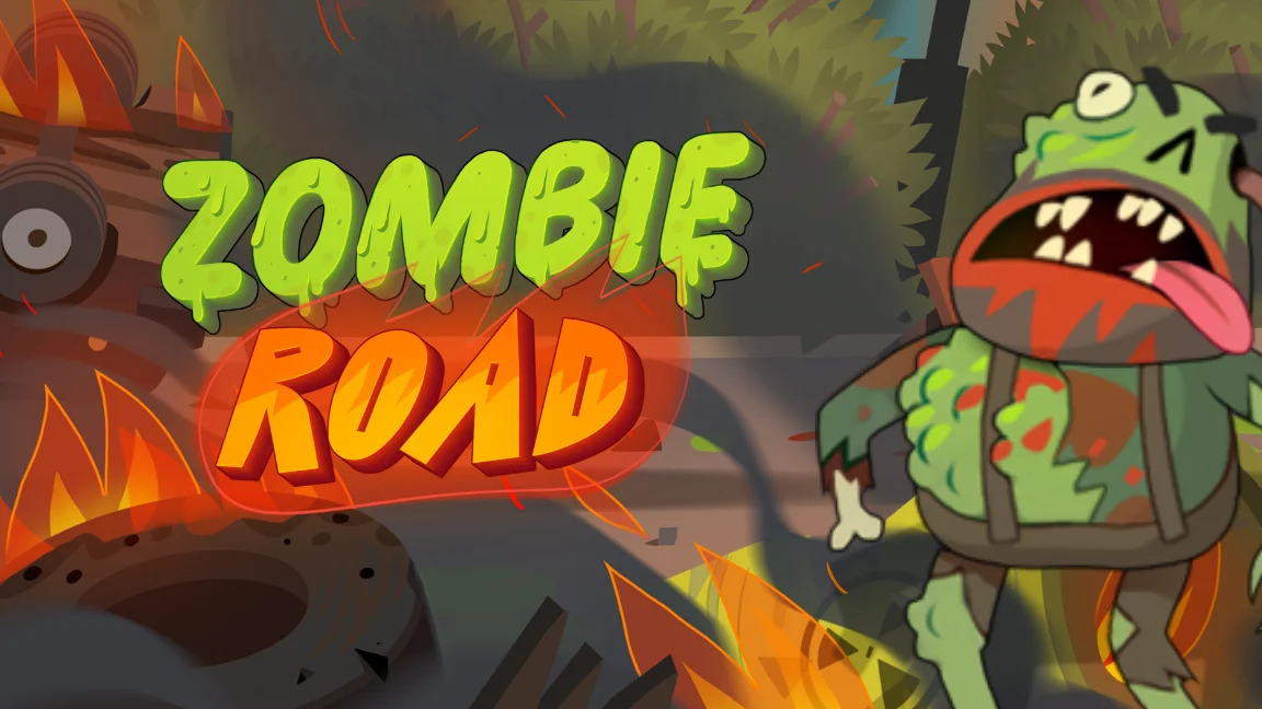 The promotional header for Zombie Road, an online slot game on Betty.ca.