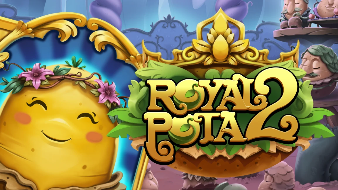 The promotional header for Royal Potato 2, an online slot game on Betty.ca.