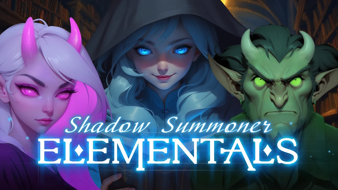 The promotional header for Shadow Summoner Elemental, an online slot game on Betty.ca.