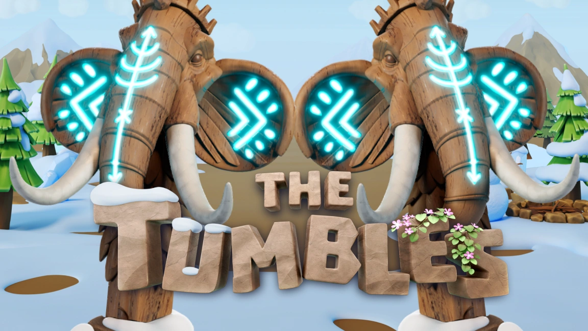 The promotional header for The Tumbles, an online slot game on Betty.ca.