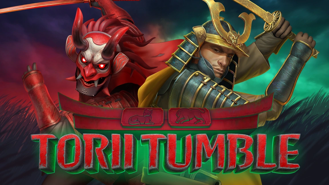 The promotional header for Torii Tumble, an online slot game on Betty.ca.