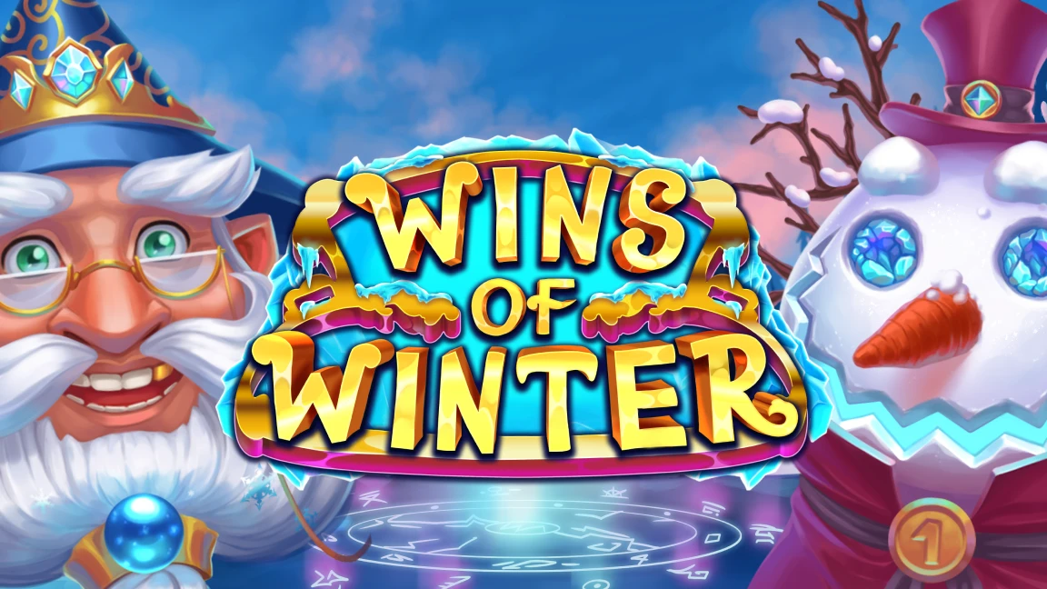 The promotional header for Wins of Winter, an online slot game on Betty.ca.