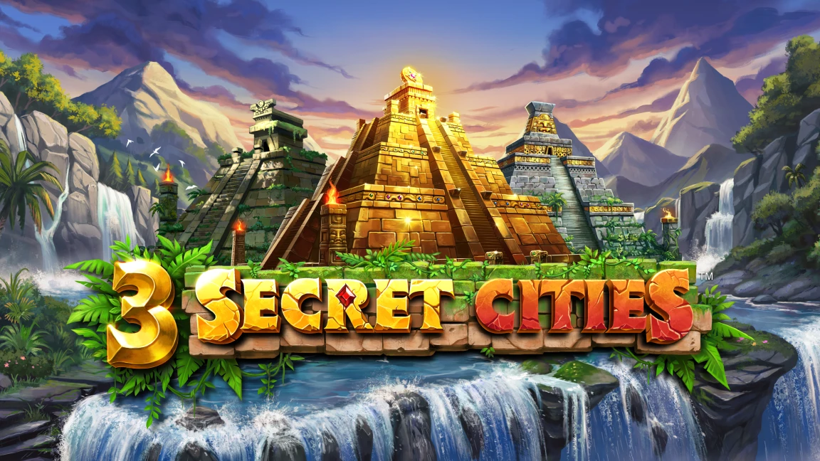 The promotional header for 3 Secret Cities, an online slot game on Betty.ca.