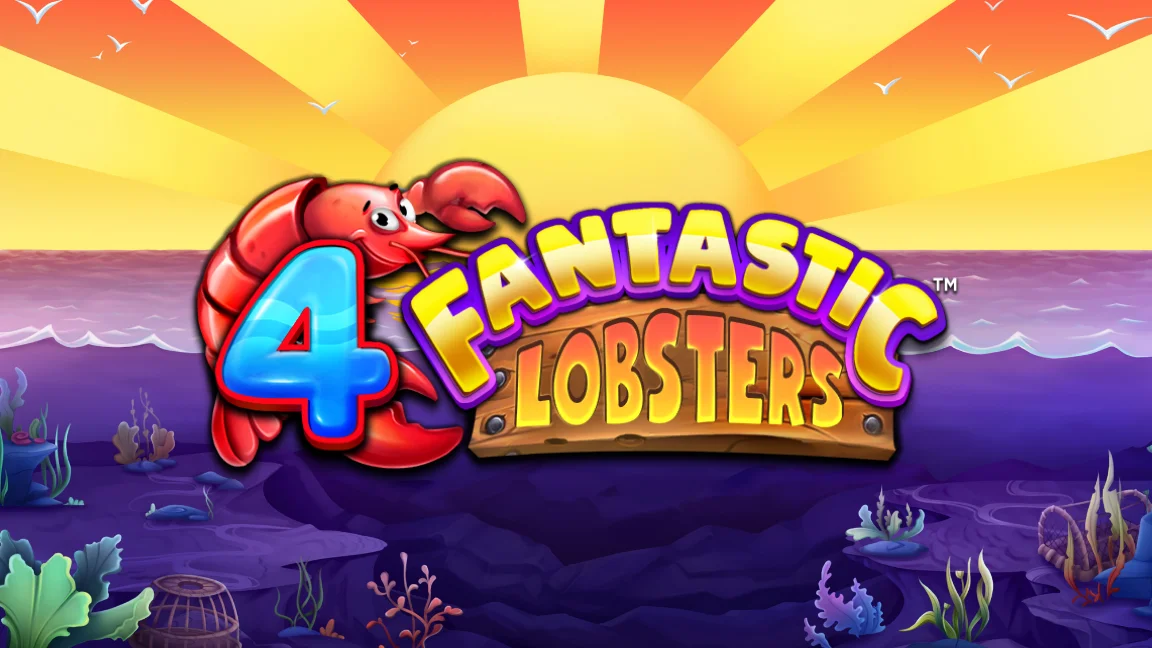 The promotional header for 4 Fantastic Lobsters, an online slot game on Betty.ca.