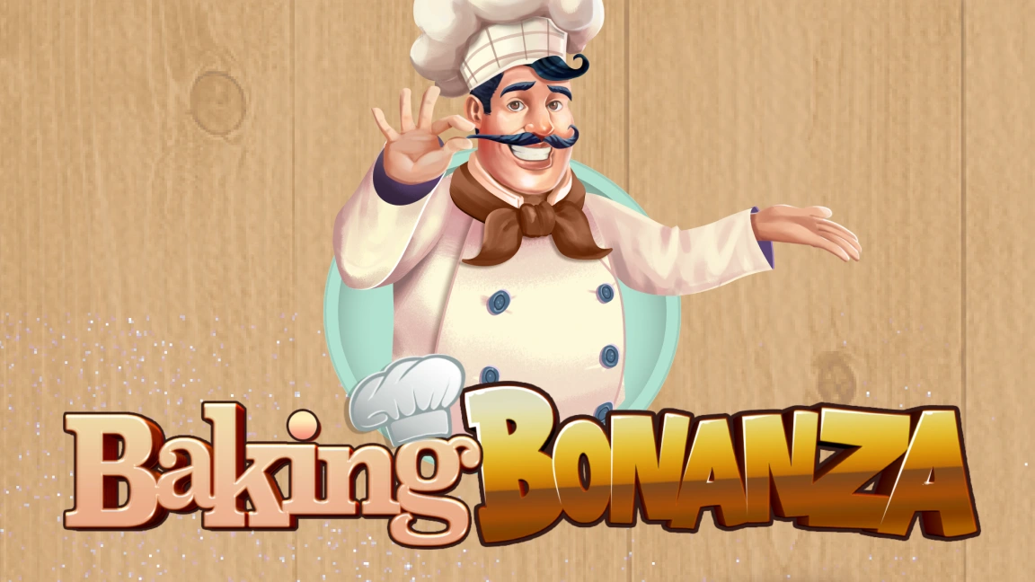 The promotional header for Baking Bonanza, an online slot game on Betty.ca.
