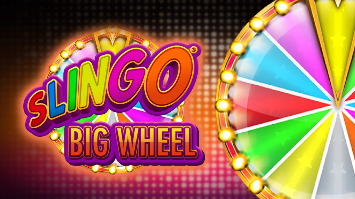 The promotional header for Slingo Big Wheel, an online slot game on Betty.ca.