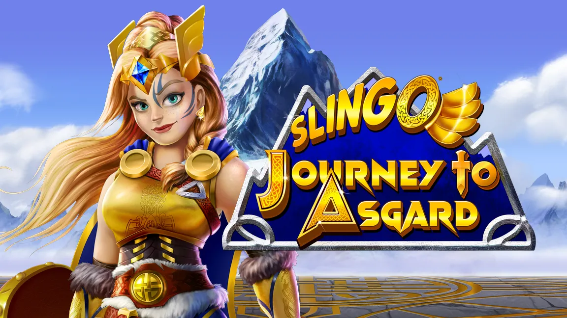 The promotional header for Slingo Journey to Argard, an online slot game on Betty.ca.