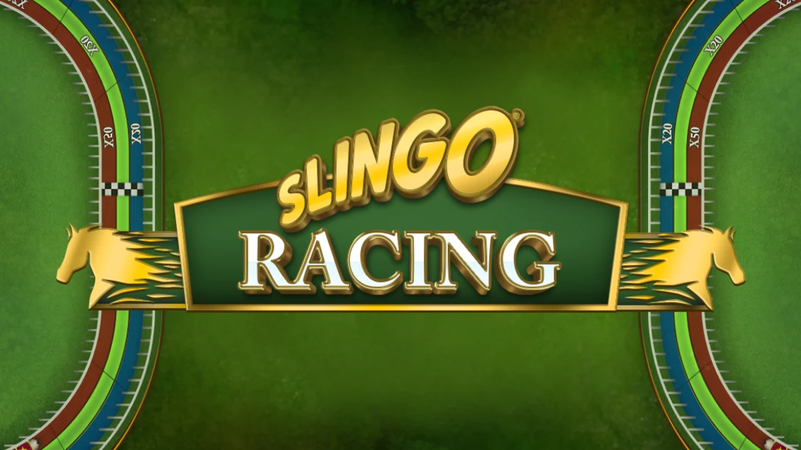 The promotional header for Slingo Racing, an online slot game on Betty.ca.