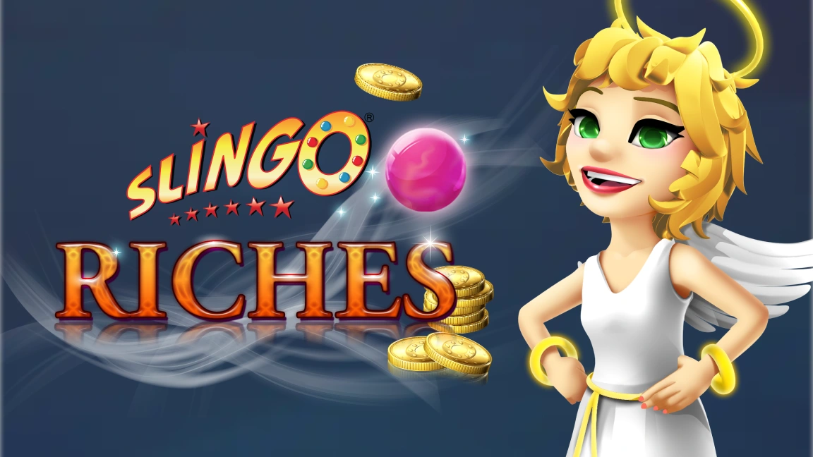 The promotional header for Slingo Riches, an online slot game on Betty.ca.