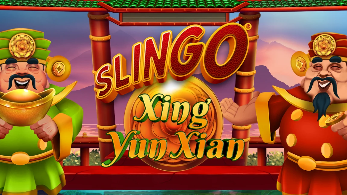 The promotional header for Slingo Xing Yun Xian, an online slot game on Betty.ca.
