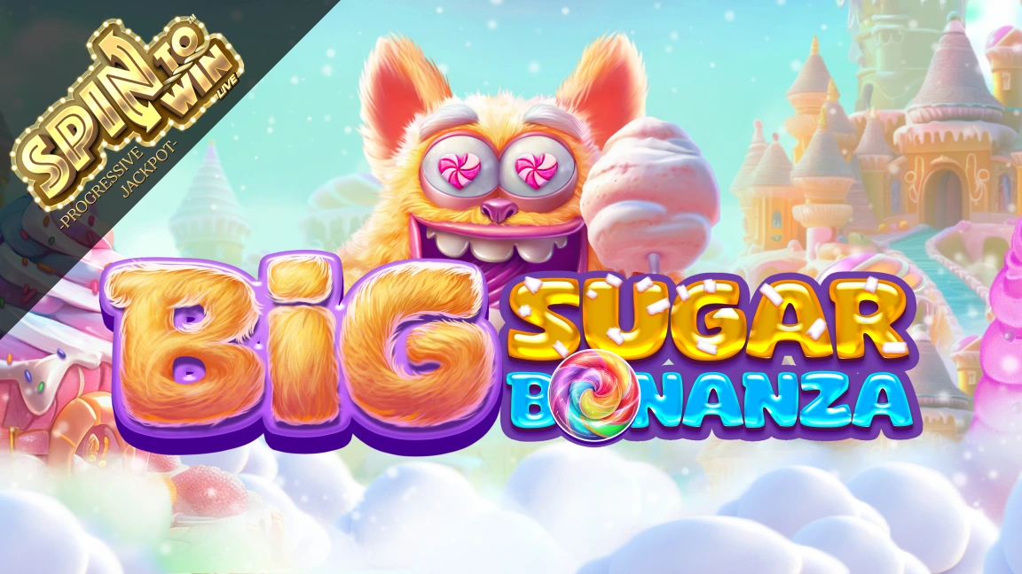 The promotional header for Big Sugar Bonanza, an online slot game on Betty.ca.