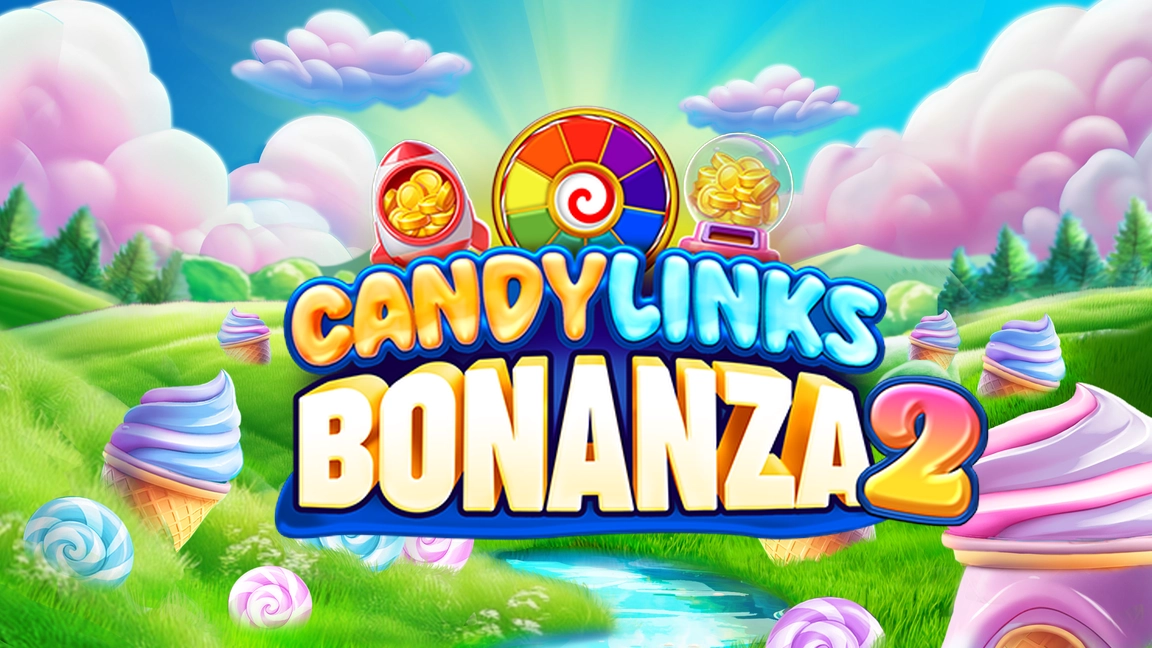 The promotional header for Candy Links Bonanza 2, an online slot game on Betty.ca.