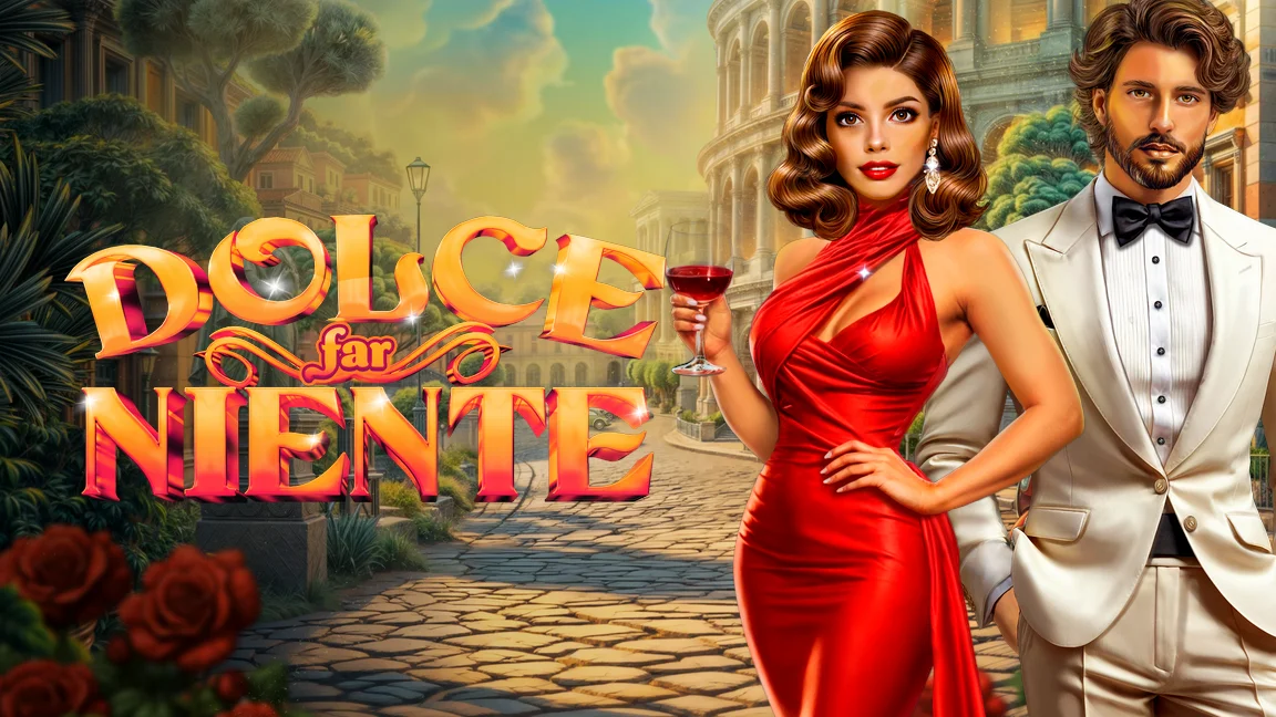 The promotional header for Dolce Far Niente, an online slot game on Betty.ca.