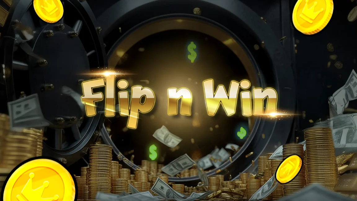 The promotional header for Flip n Win, an online slot game on Betty.ca.