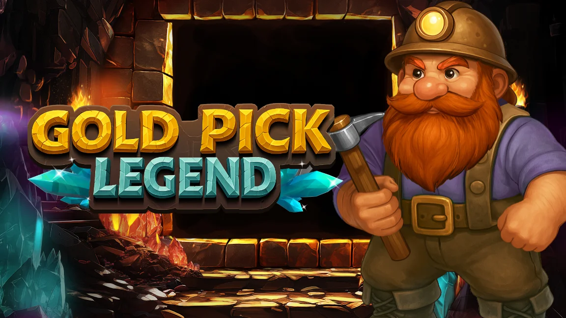 The promotional header for Gold Pick Legend, an online slot game on Betty.ca.