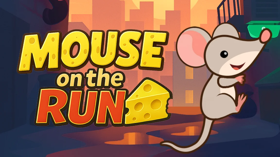 The promotional header for Mouse on the Run, an online slot game on Betty.ca.
