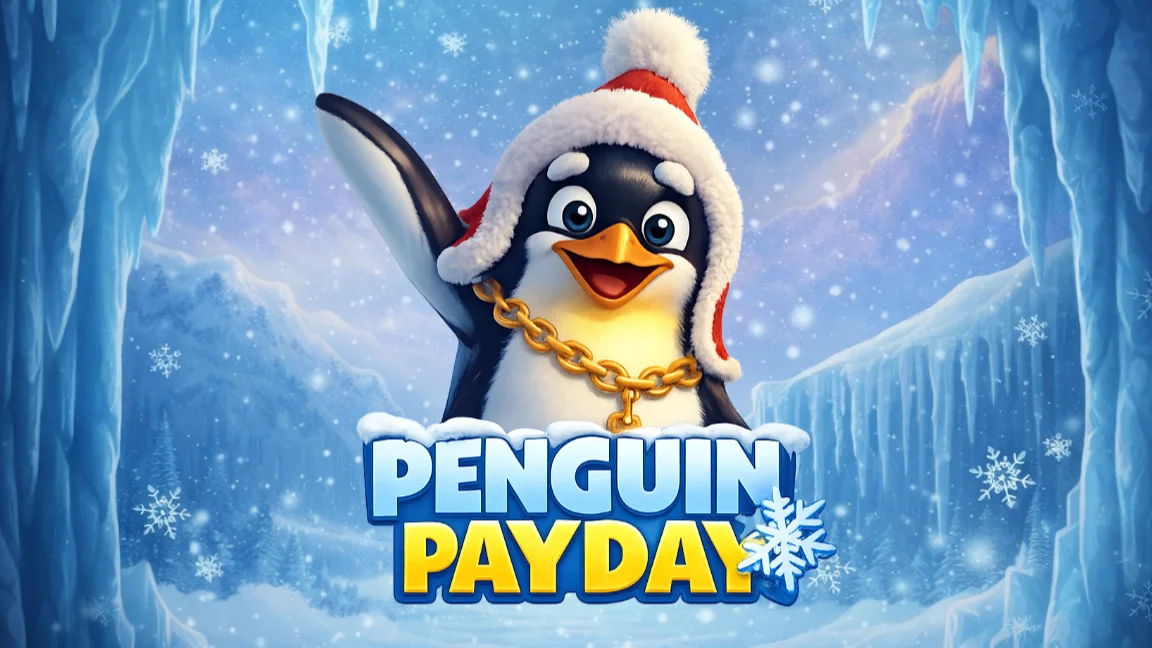 The promotional header for Penguin Payday, an online slot game on Betty.ca.