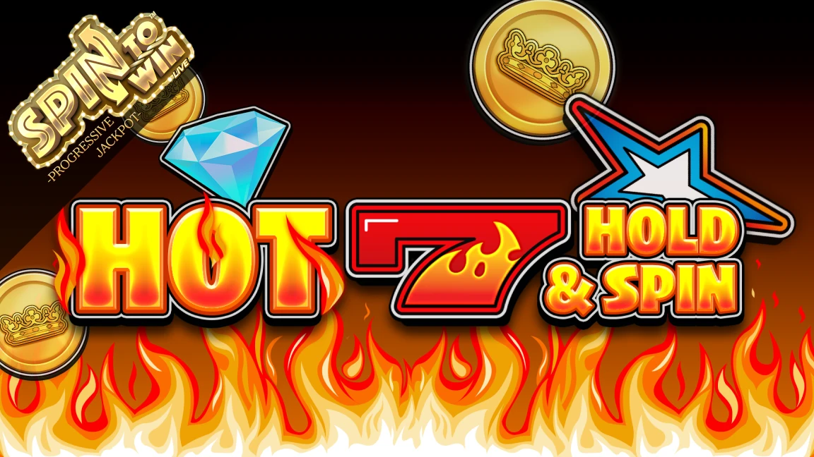 The promotional header for Hot 7 Hold & Spin, an online slot game on Betty.ca.