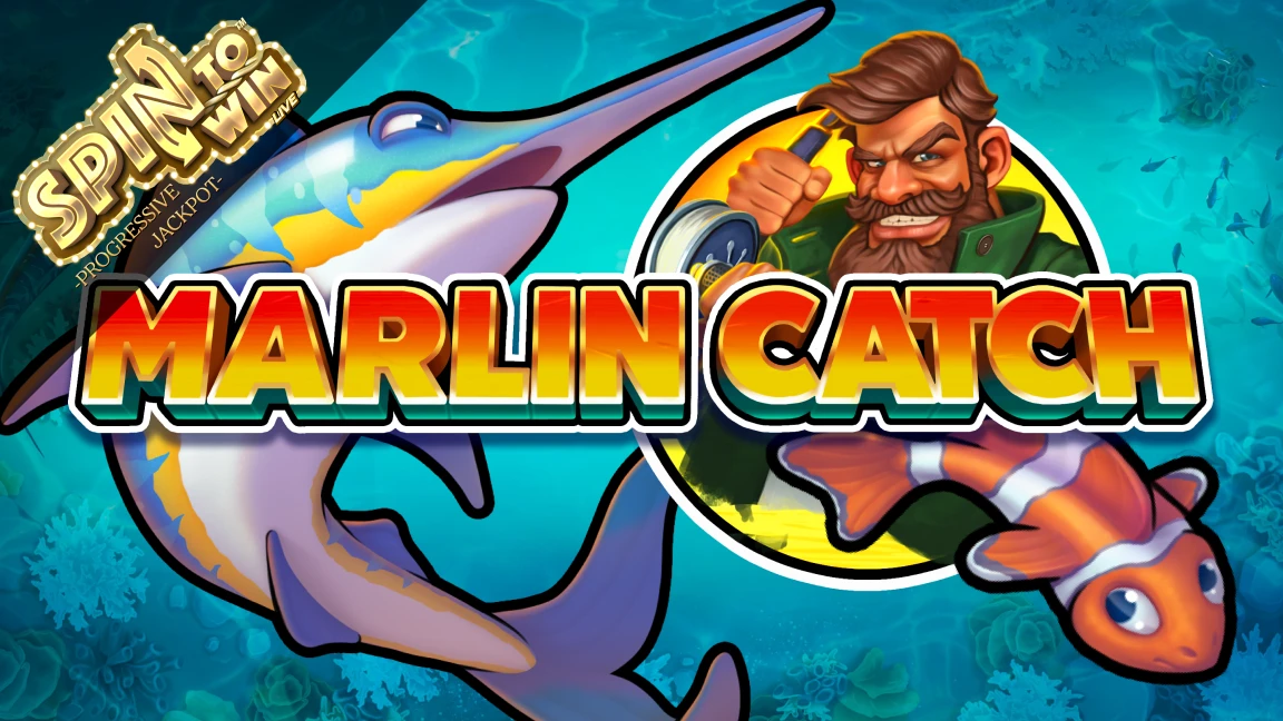 The promotional header for Marlin Catch, an online slot game on Betty.ca.