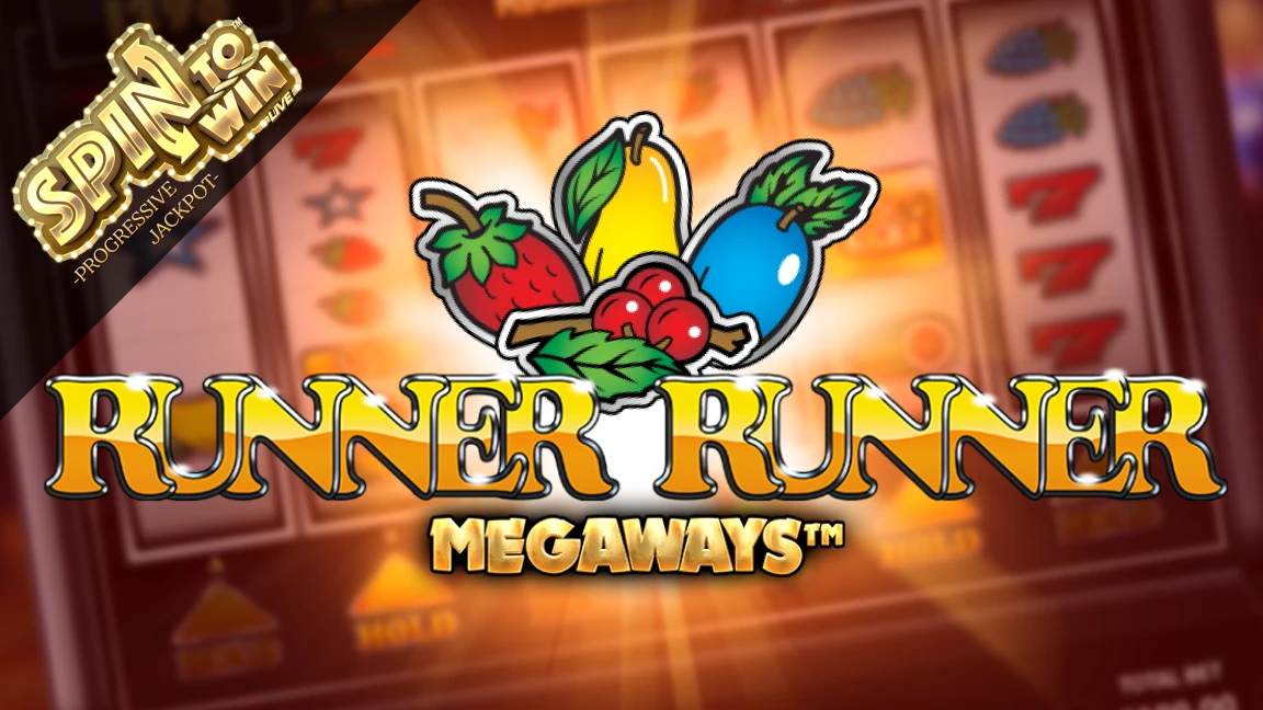The promotional header for Runner Runner Megaways™, an online slot game on Betty.ca.