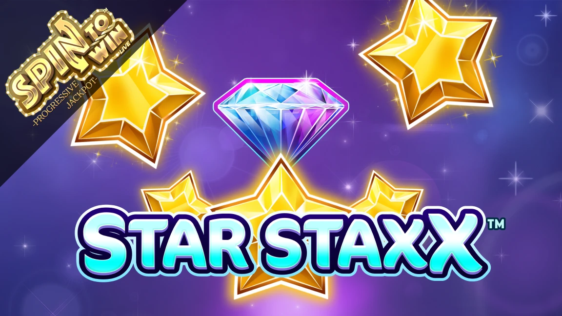 The promotional header for Star Staxx, an online slot game on Betty.ca.