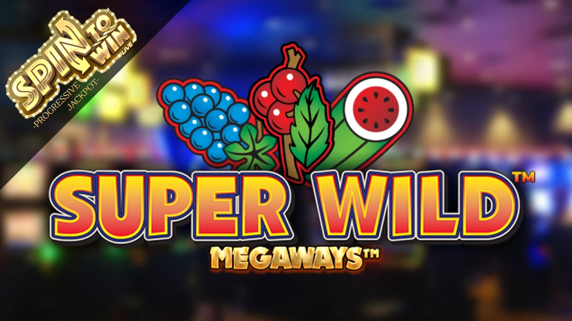 The promotional header for Super Wild™ Megaways™, an online slot game on Betty.ca.