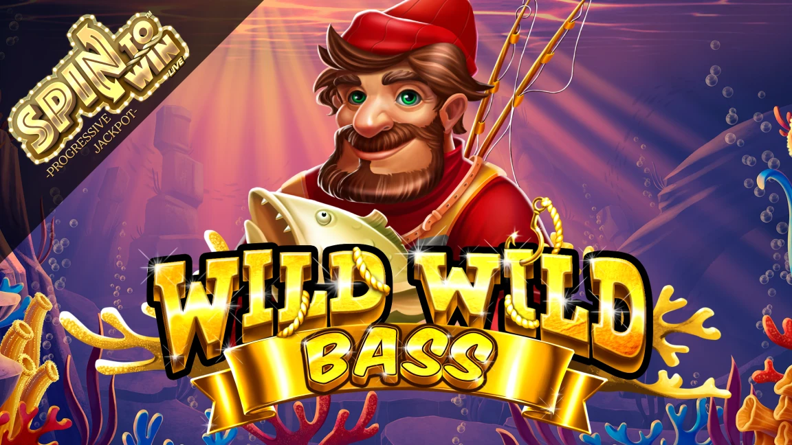 The promotional header for Wild Wild Bass, an online slot game on Betty.ca.