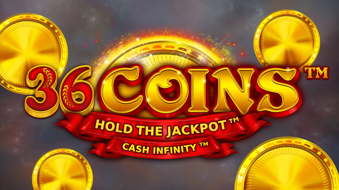 The promotional header for 36 Coins, an online slot game on Betty.ca.