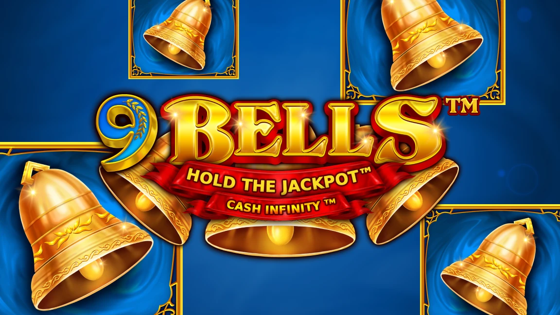 The promotional header for 9 Bells™, an online slot game on Betty.ca.