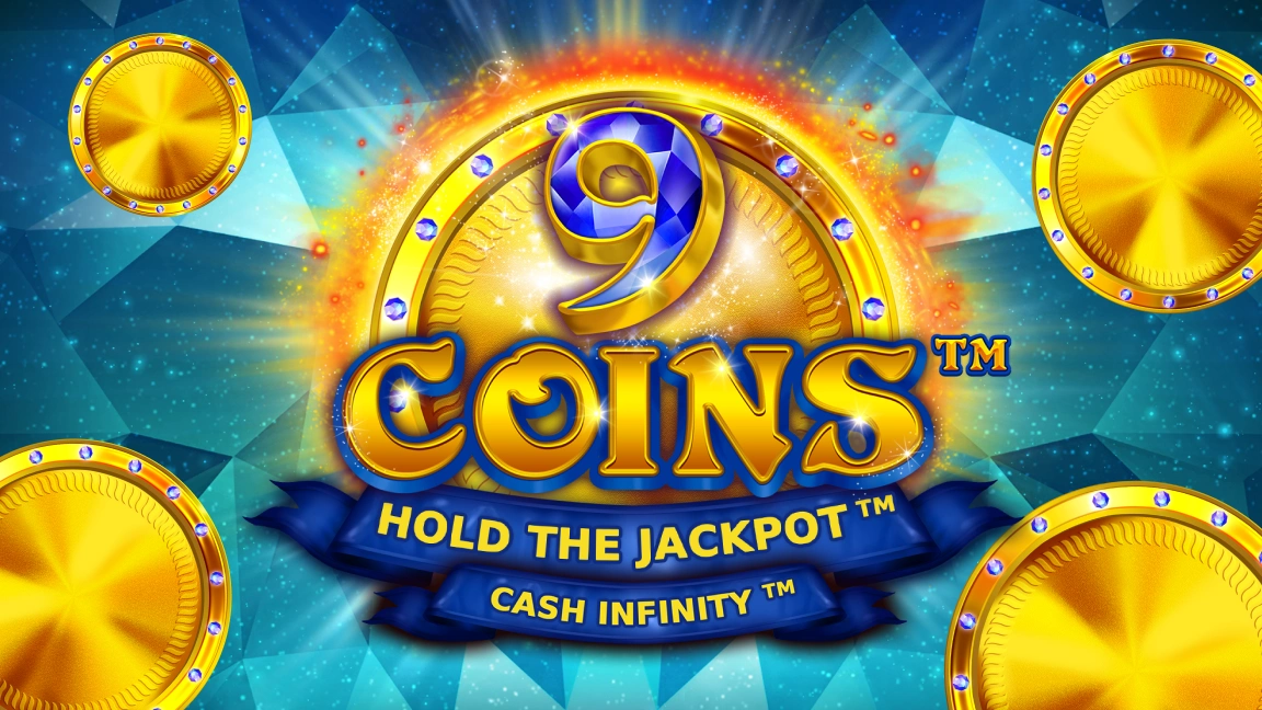 The promotional header for 9 Coins™ Grand Diamond Edition, an online slot game on Betty.ca.